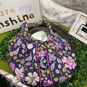 Vera Bradley Purple and Yellow Floral Shoulder Bag